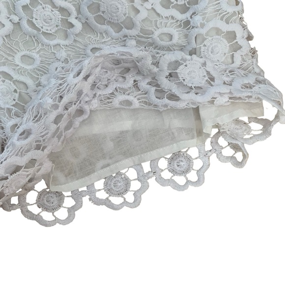 BB Dakota XS lace high waisted shorts with lining shorts underneath metal zip - Picture 4 of 6